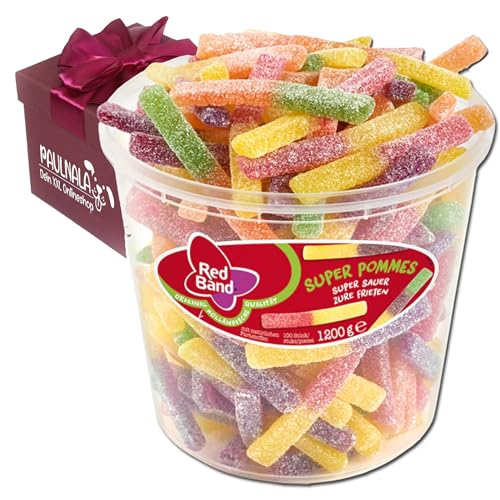 Red Band Super Pommes - super sauer 1,2 kg Dose inkl. Überraschungsgeschenk von Paulnala.de von Paulnala Dein XXL Onlineshop