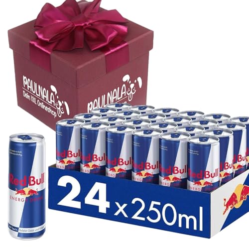 Red Bull Energy Drink - 24er Palette Dosen Getränke, EINWEG (24 x 250 ml) inkl. Überraschungsgeschenk von Paulnala.de von Paulnala Dein XXL Onlineshop