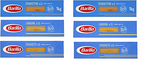12Pz Testpacket barilla Linguine13 Spaghetti5 Spaghettini3 pasta lunga von Pavesi