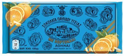 Pavlidou Greek Traditional Dark Chocolate Bars (Ygeias) with Orange - 3 X 100g by N/A von Pavlidis