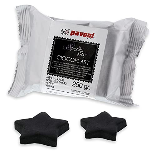 Pavoni Italia Fondant aus Schokolade 250g, schwarz von Pavoni Italia