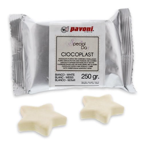 Pavoni Italia Fondant aus Schokolade 250g, weiß von Pavoni Italia