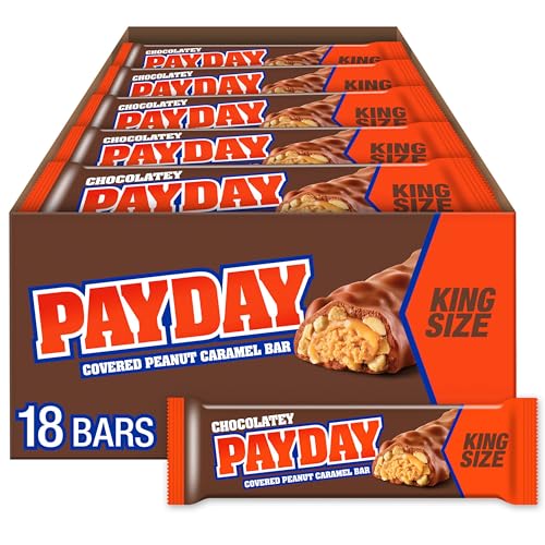 PAYDAY Chocolatey Peanut Caramel King Size, Candy Bar, 88 ml von Payday