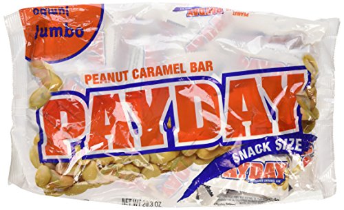 PayDay Peanut Caramel Snack-Size Bars| Jumbo Bag| 20.3-Ounce Bag (Pack of 3) von Payday