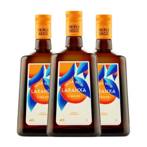 Triple Sec Pazo Valdomiño Laranxa 70 cl (Schachtel mit 3 Flaschen von 70 cl) von Pazo Valdomiño