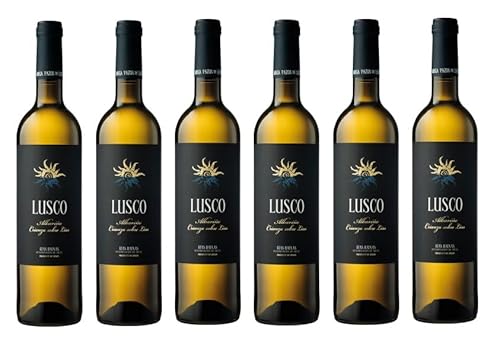 6x 0,75l - 2023er - Pazos de Lusco - Lusco - Albariño - Crianza sobre lias - Rías Baixas D.O.P. - Spanien - Weißwein trocken von Pazos de Lusco