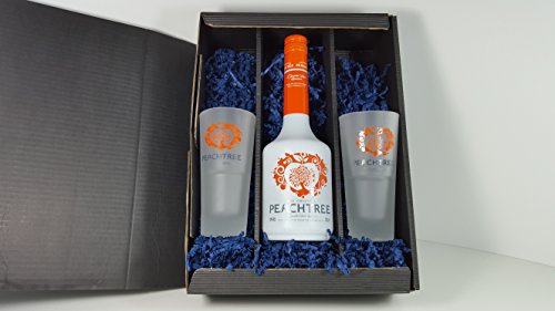 Peachtree Set/Geschenkset - Peachtree 0,7l 700ml (20% Vol) + 2x Gläser von Peachtree