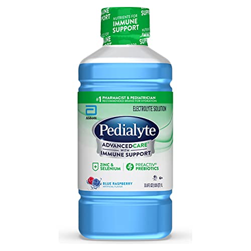 Pedialyte Advance Care Oral Electrolyte Solution, Blue Raspberry, 1-Liter von Pedialyte