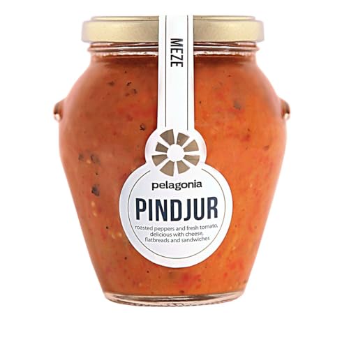 Pelagonia Malidzano Aufstrich aus gerösteter Aubergine, grüner Paprika und Senf aus Nordmazedonien -314g von Pelagonia