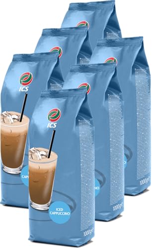 Slush Ice Pulver Cappuccino 6 x 1.000g | Pulver speziell für Slush Eismaschinen von Pelican Rouge