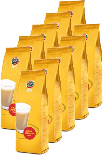 Slush Ice Pulver Crema Catalana 10 x 1.000g | Für Slush Eismaschinen oder Handzubereitung von Pelican Rouge