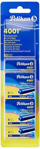 Pelikan 330845 Patronen 5er Packung, blau von Pelikan