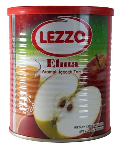 Lezzo Instant Getränkepulver mit Apfelgeschmack – Lezzo Apfel (700g.) – Türkischer Apfeltee – Türkischer Tee – löslicher Instanttee – Pellear – Mit Vitamin C – Zum heiß oder kalt trinken von Pellear