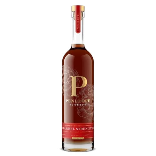 Penelope Barrel Strength Bourbon | Abgefüllt in Fassstärke mit 116 Proof | Reift mindestens 4 Jahre in Amerikanische Eichenfässern | Noten von Karamell, Ahornsirup, Zimt & Gewürzen | 1 x 700ml von Penelope