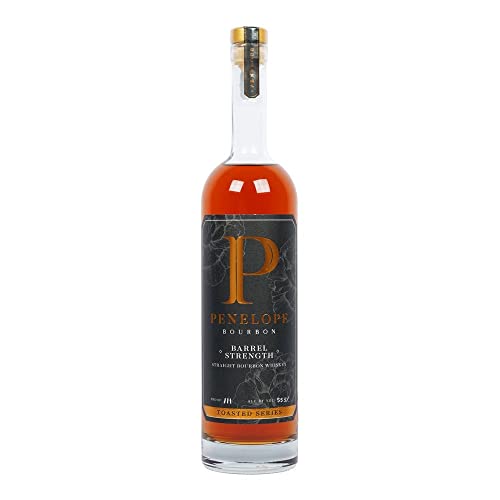 Penelope Toasted Barrel Finish Bourbon | 5 Jahre gereifter Bourbn | Finish in neuen ausgebrannten Amerikanischen Eichen Fässern | Herzhafte Noten von Karamell, Vanille und Marshmallows | 1 x 700ml von Penelope Bourbon