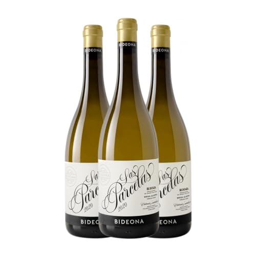 Península Bideona Las Parcelas Blanco Viura Rioja 75 cl (Schachtel mit 3 Flaschen von 75 cl) von Distribuidor