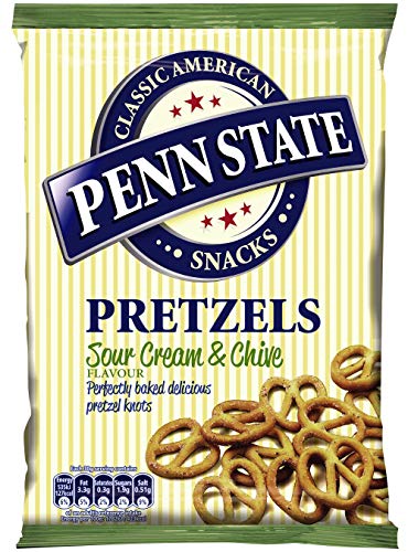 Penn State Sour Cream & Chive Pretzels - Pack Size = 8x175g von Penn State