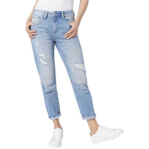 Pepe Jeans Frau Momjeans, Hohe Taille Gre 29 Us 3840 Blau von Pepe Jeans