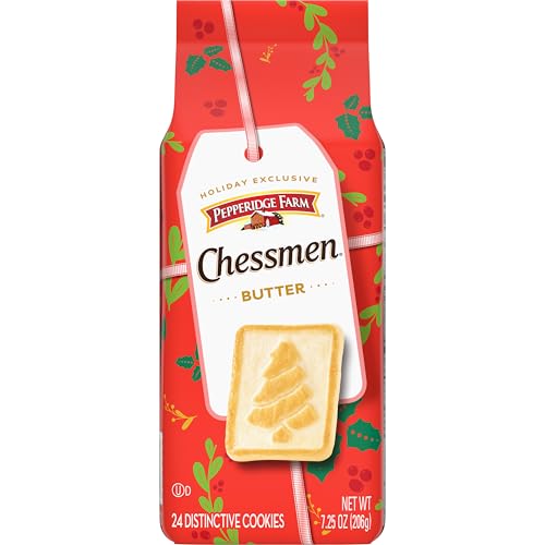 Pepperidge Farm Chessmen Butter Cookies, 205 ml Beutel (Verpackung kann variieren) von Pepperidge Farm