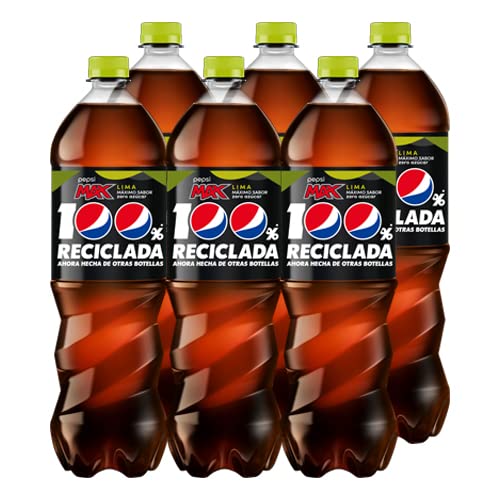 Pepsi Zero Lima Cola-Erfrischungsgetränk mit Nullzucker, 1,75 l, 6 Flaschen von Pepsi