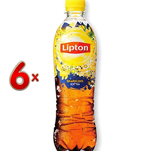 Lipton Ice Tea Sparkling PET 4 x 6 x 500 ml Flasche (Eistee mit Kohlensäure) von Pepsico