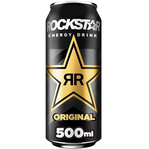 Rockstar Energy Drink Original - Koffeinhaltiges Erfrischungsgetränk für den Energie Kick, EINWEG (1 x 500ml) (Verpackungsdesign kann abweichen) von PepsiCo