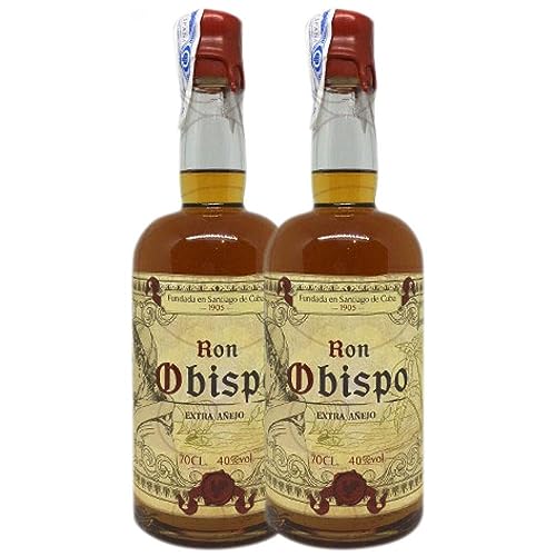 Rum Obispo Extra Añejo 70 cl (Schachtel mit 2 Flaschen von 70 cl) von Pequeños Productores