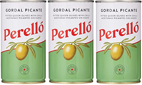 Perello Gordal entkernte grüne Oliven, 3 x 350 g von Accpo