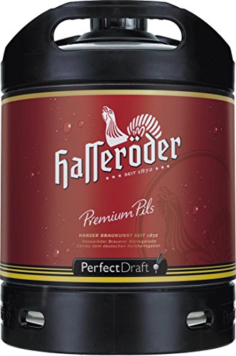 4x Hasseröder Perfect Draft Permium Pils 6 Liter Fass 4,9 % vol. inc. 20,00€ MEHRWEG Pfand von Perfect Draft