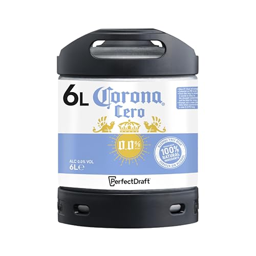 Corona Cero 0,0% Alkoholfreies Internationales Premium Lager-Bier aus Mexiko, Perfect Draft (1 x 6l) MEHRWEG Fassbier von PerfectDraft