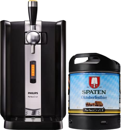 Perfect Draft Zapfanlage HD 3720/26 + 6L Fass | Fassbier, inkl 5 EUR MEHRWEG Pfand (Spaten Oktoberfestbier) von PerfectDraft