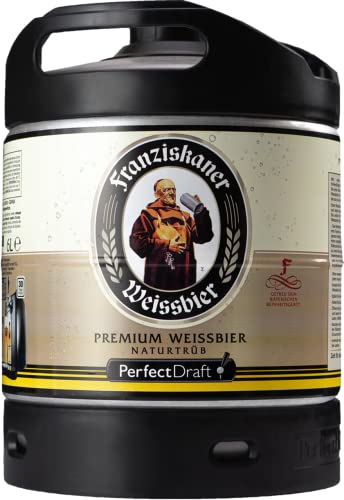 Perfectdraft Fässer - Bier passend für Zapfanlage für Zuhause. Inklusive 5 Euro Pfand (Franziskaner Weissbier) von PerfectDraft