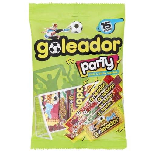 Goleador Party Mix italien Lollies Süßigkeiten verschiedene Gummibonbons Beutel mit 16 Stück 149g von Perfetti Van Melle