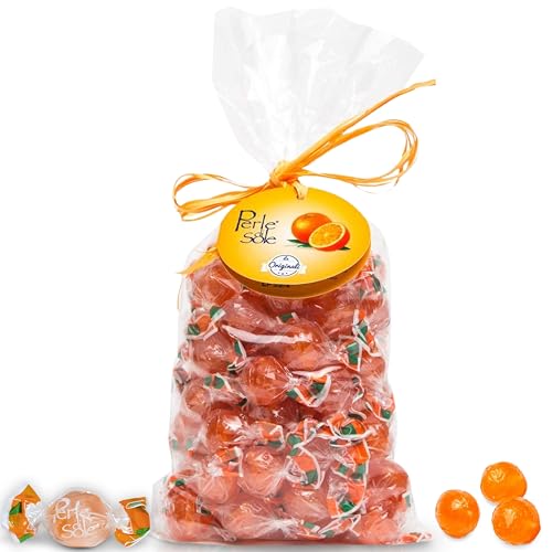 Die Original Perle di Sole Orange Tropfen hergestellt mit ätherischen Ölen von Orangen aus Sorrento (500 g) von Perle di Sole