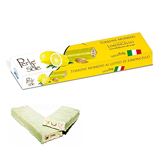 Limoncello Flavoured Nougat & Weiße Schokolade - Perle di Sole - Angebot 6 Stück von Perle di Sole