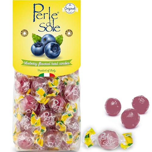 Perle di Sole Hartbonbons mit Heidelbeergeschmack 200 g von Perle di Sole