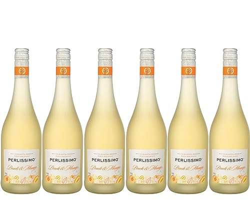 Perlissimo - Peach-Mango Aromatisierter Cocktail auf Weinbasis, trinkfertig (6 x 0,75 L) von Perlissimo