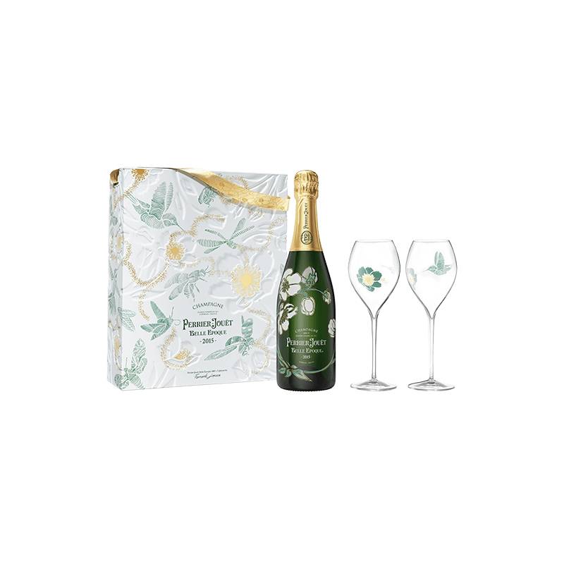 Perrier-Jouët : Belle Epoque Millésimé Édition Limitée Fernando Laposse 2 Flûtes 2015 von Perrier-Jouët