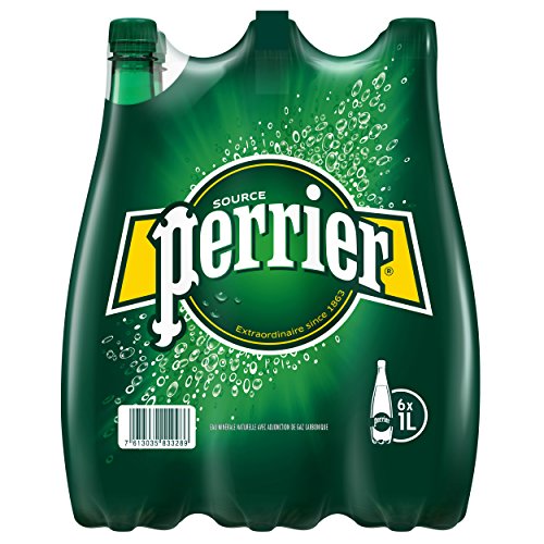 PERRIER Natural Sparkling Mineral Water 6x 1Lit. - natürliches kohlensäurehaltiges Mineralwasser von Perrier