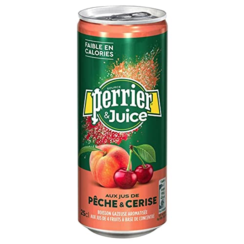 Perrier&Juice Pfirsich-Kirsche (24x25cl Dosen) von Perrier