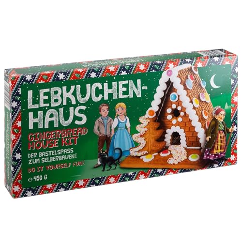 Pertzborn Lebkuchenhaus zum Selberbauen, DIY Gingerbread House Kit, 450g von Pertzborn