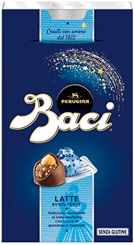 3x Perugina Baci Bijou Latte Pralinen mit Milchschokolade gefüllt mit Gianduja und Haselnuss 200g von Perugina