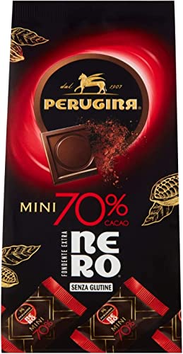 3x Perugina Nero Mini Extra dunkle Pralinen 70% Beutel, 160 g von Perugina