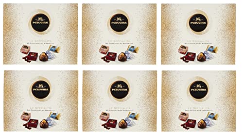 6x Perugina Le Specialità 30 Verschiedene Pralinen mit Milchschokolade und Dunkle Schokolade 295g Geschenkbox von Perugina