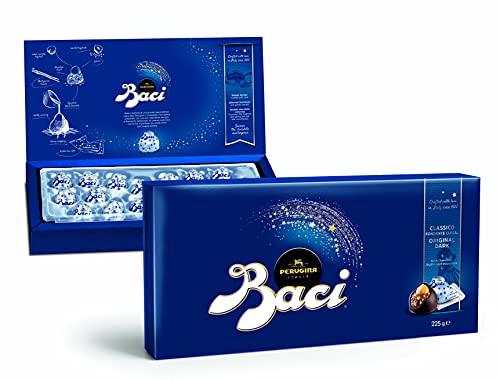 BACI PERUGINA Box 225g Classico Dark FINE Chocolate Truffle with Hazelnuts von BACI