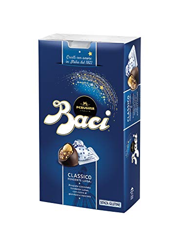 BACI PERUGINA Dunkle Pralinen gefüllt mit Gianduia und ganzen Haselnüssen 2x200g von Perugina