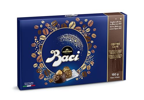 Baci® Perugina® Praline Box mit Kaffee und Haselnuss Stückchen 150 g - 12 Baci Pralinen von BACI