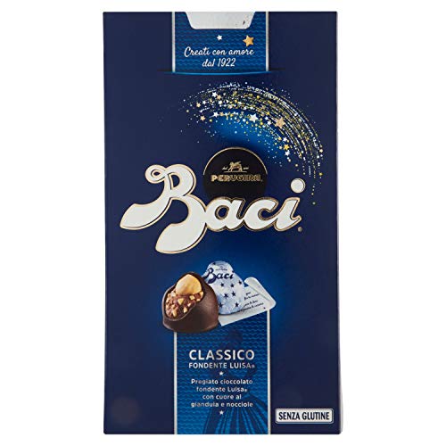 Baci Perugina Pralinen mit dunkler Schokolade und Haselnussfüllung Box, 1 Pack (1 x 200 g) von Baci Perugina