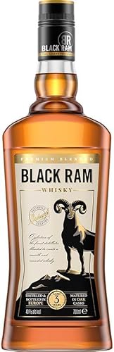 Black Ram Whisky I 3 Years I Starker komplexer Charakter I Global World Whisky Masters Gold Award Gewinner 2022 I 40% Vol. I 700 ml von Peshtera