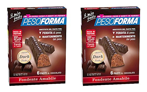 Pesoforma Barrette Dark Fondente Amabile 12 pezzi von Pesoforma